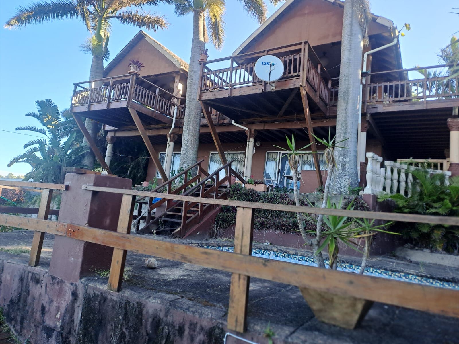 Decks above the palms